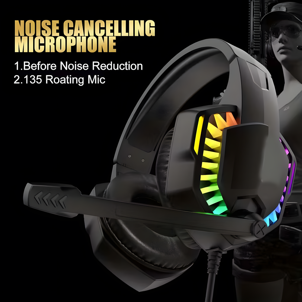 4-in-1 Gaming Combo Wired Keyboard, Mouse, Headset & Mouse Pad