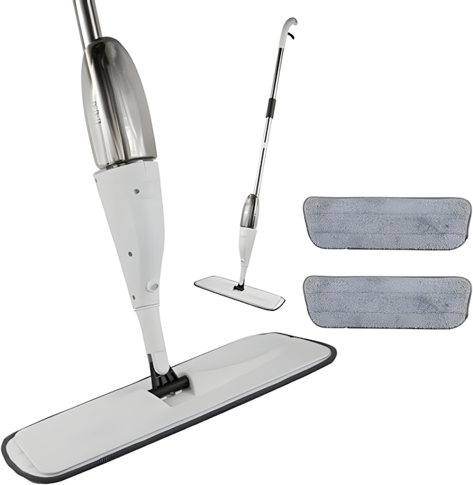 Microfiber Spray Mop – 360° Spin,